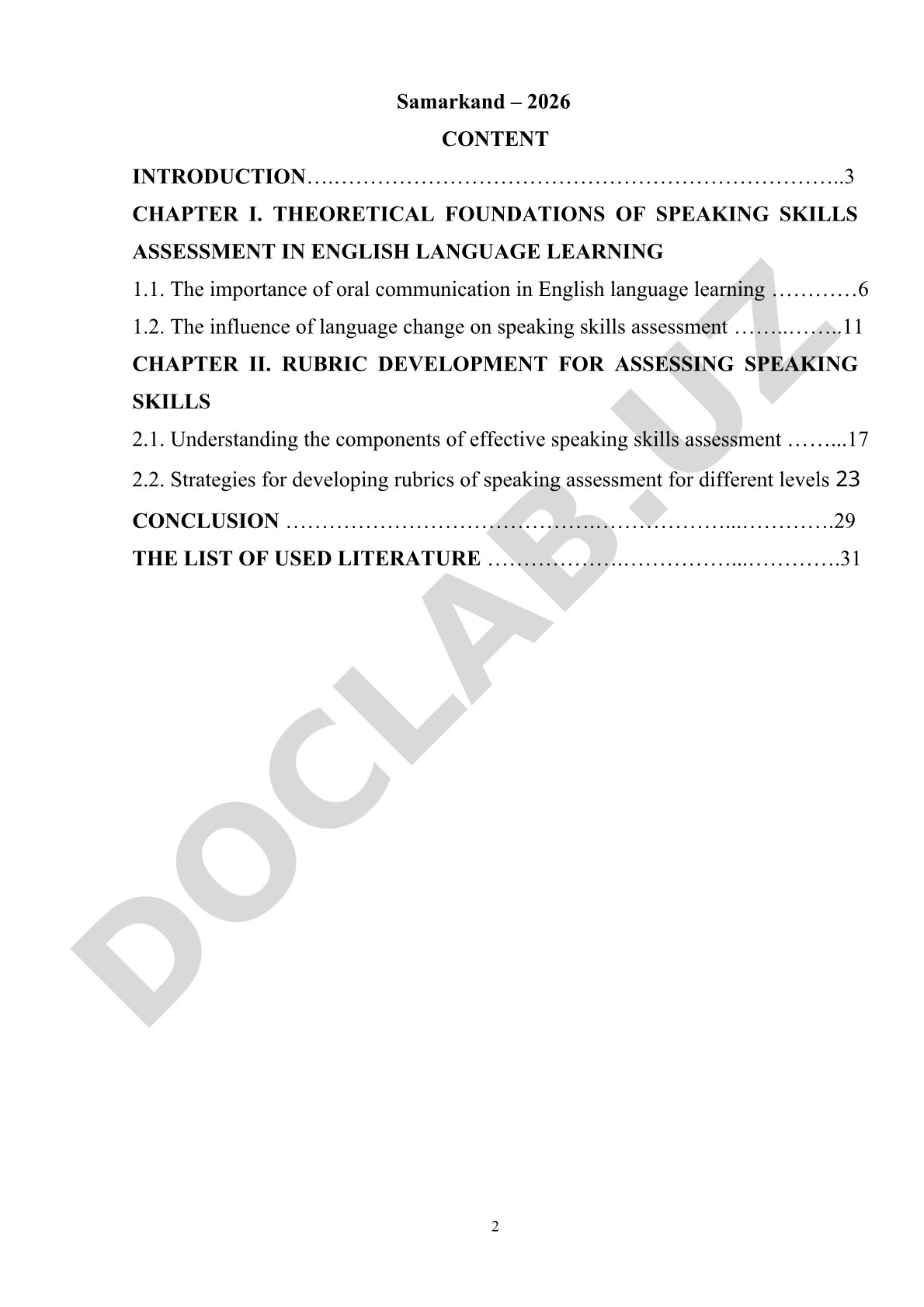 Rubrics for Assessing Speaking Skills in School-Age English Learners