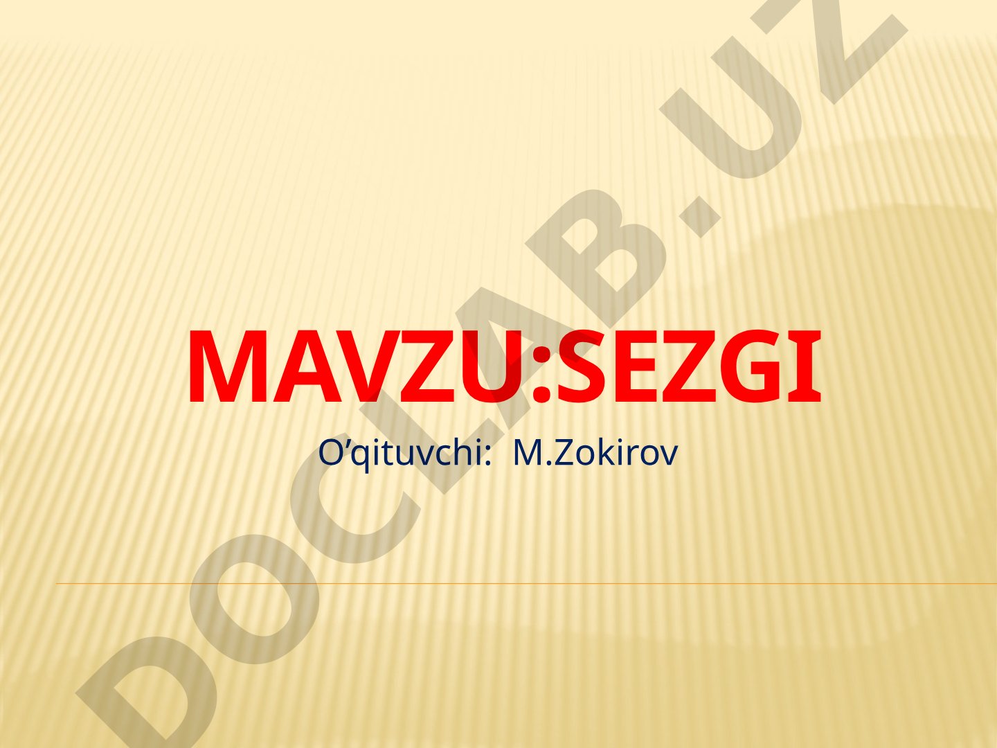 Sezgi haqida umumiy tushuncha