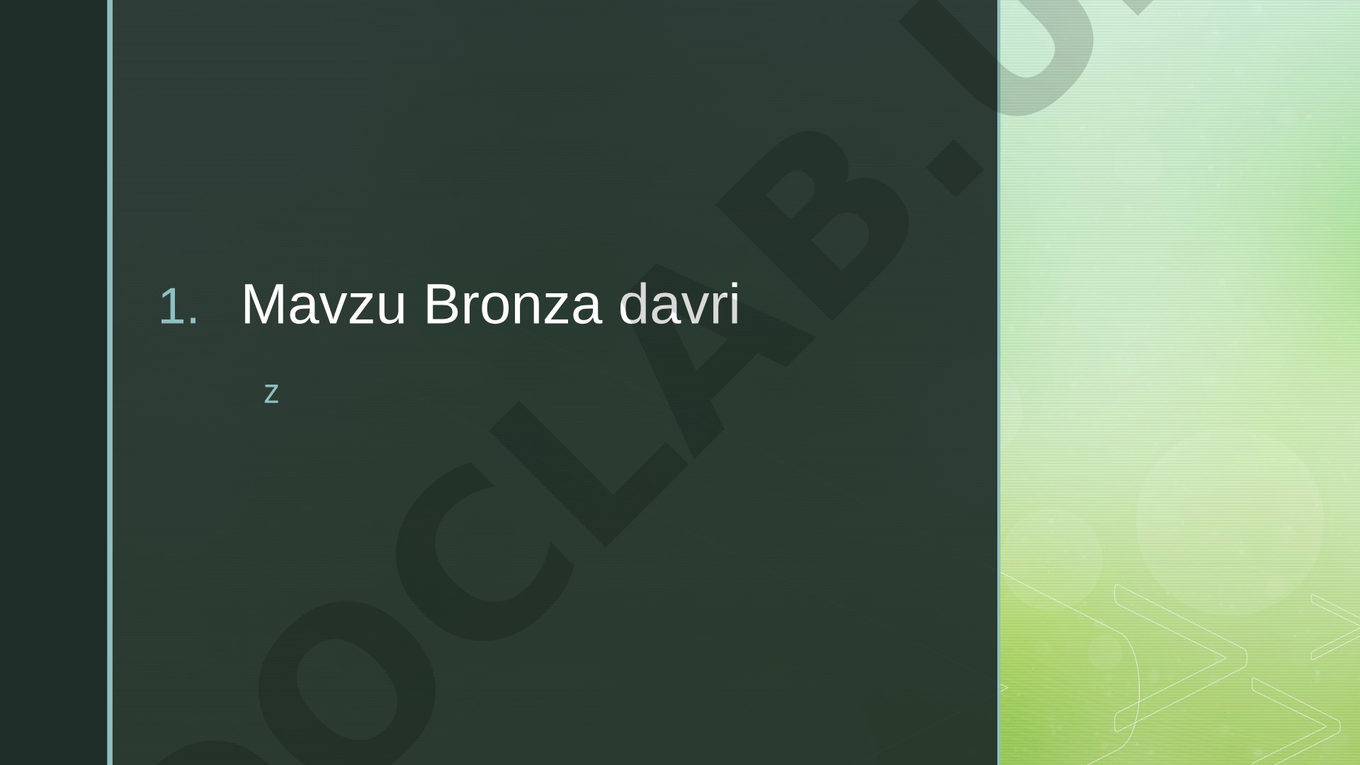 Bronza davri