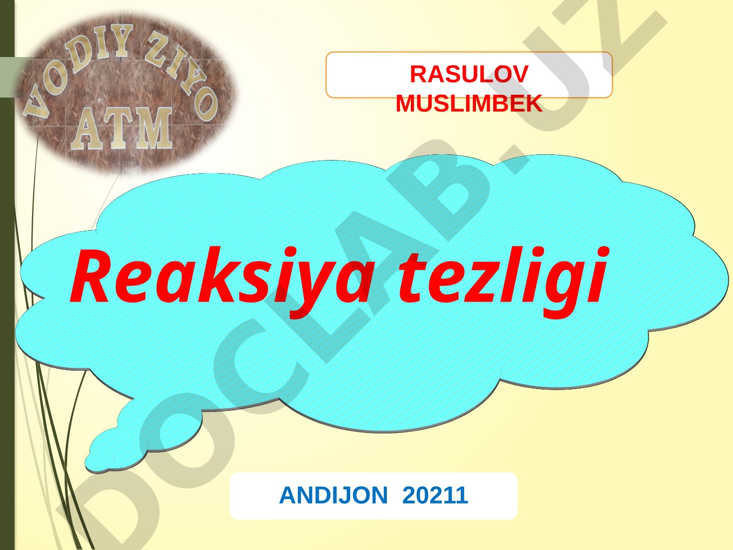 Kimyoviy reaksiya tezligi