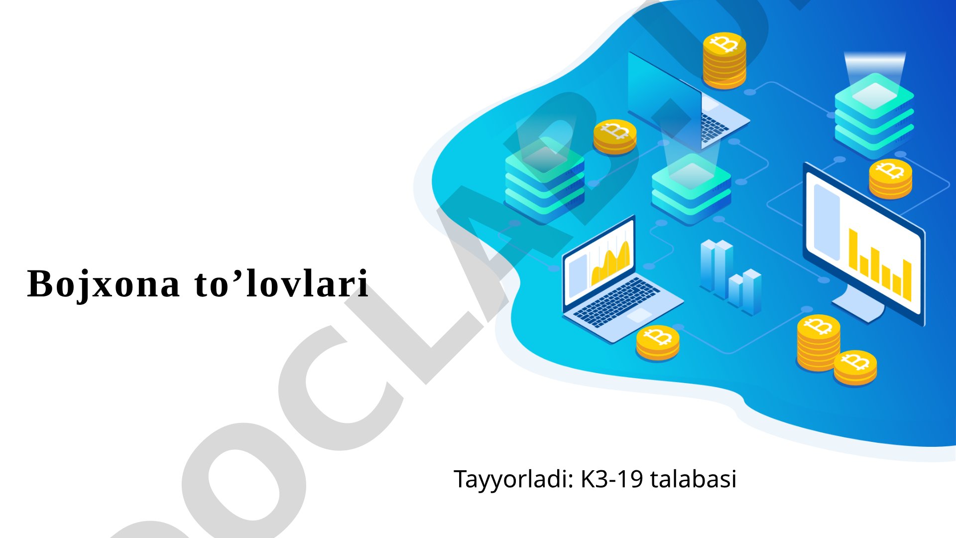 Bojxona to'lovlari turlari va ularni to'lash shartlari