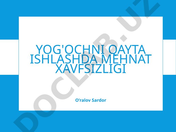 Yog'ochni qayta ishlashda mehnat xavfsizligi