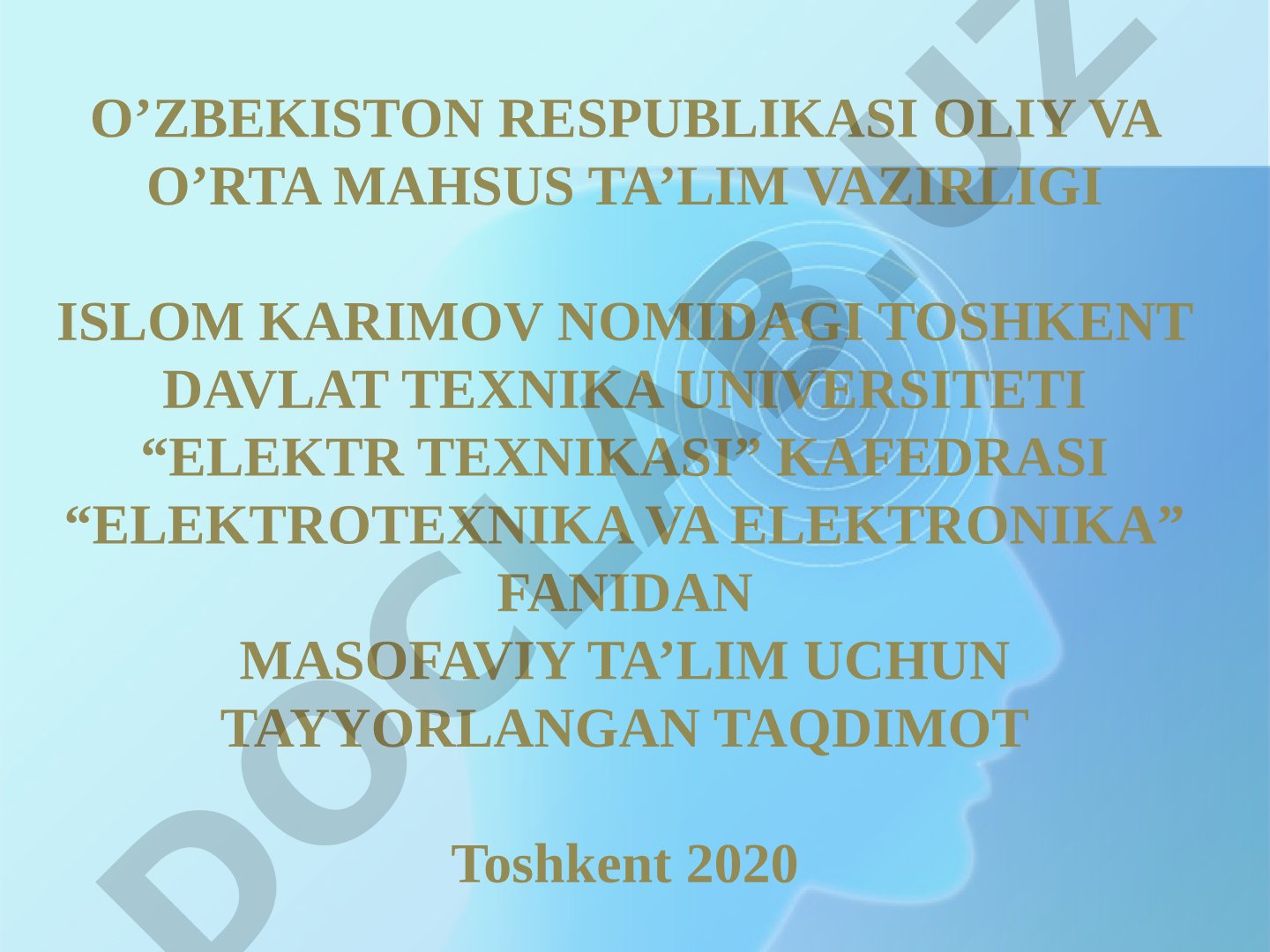 Sinusoidal o‘zgaruvchan tok. Elektr miqdorlarning ta’sir etuvchi va o‘rtacha qiymatlari