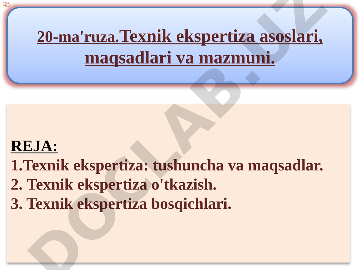 Texnik ekspertiza asoslari, maqsadlari va mazmuni