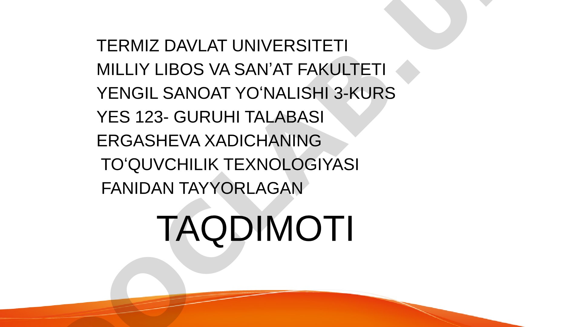 Zamonaviy toʻquvchilik ishlab chiqarish texnologiyasining rivojlanish istiqbollari