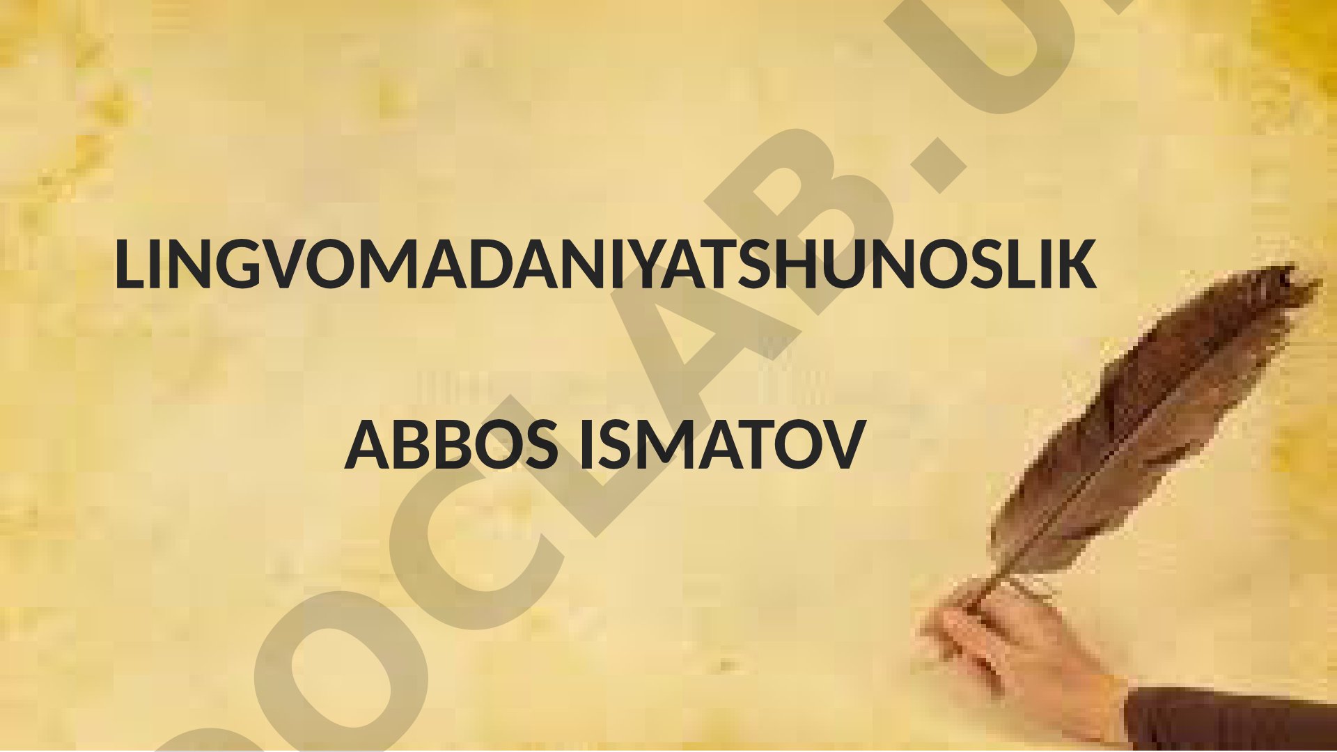 Lingvomadaniyatshunoslik