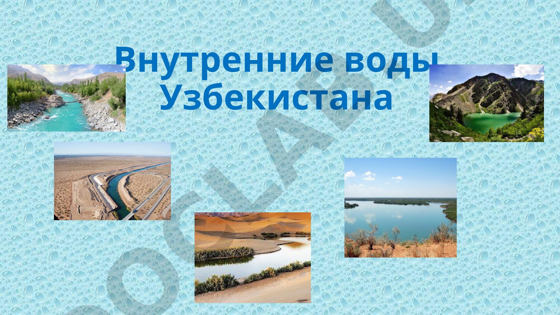 Внутренние воды Узбекистана