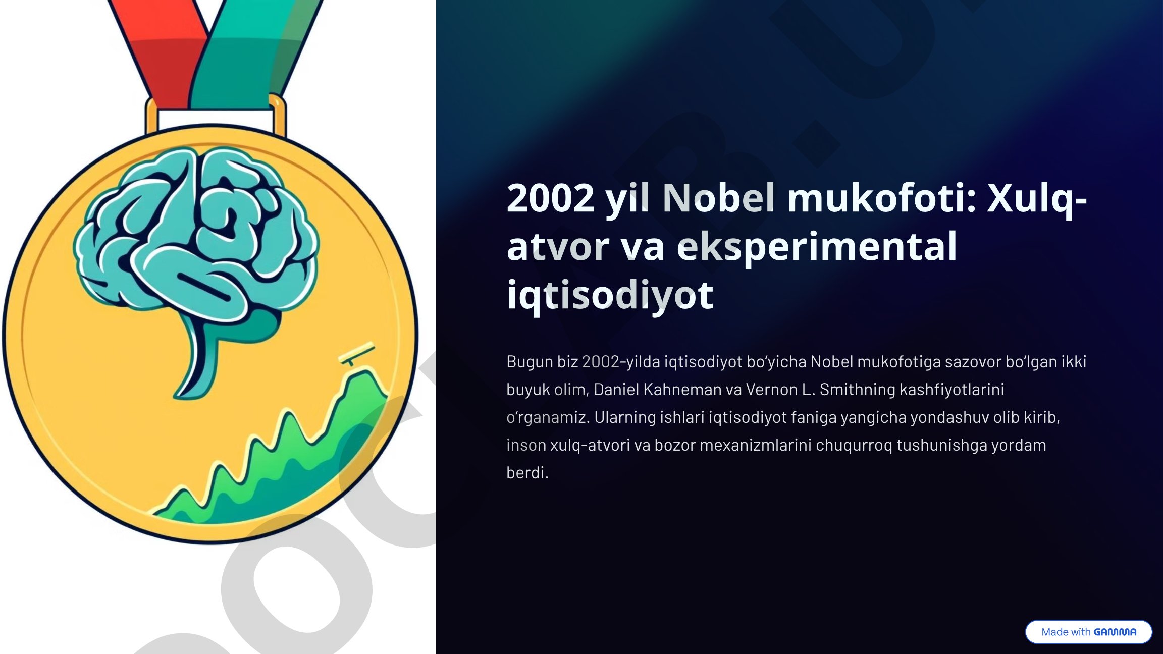2002 yil Nobel mukofoti: Xulq-atvor va eksperimental iqtisodiyot