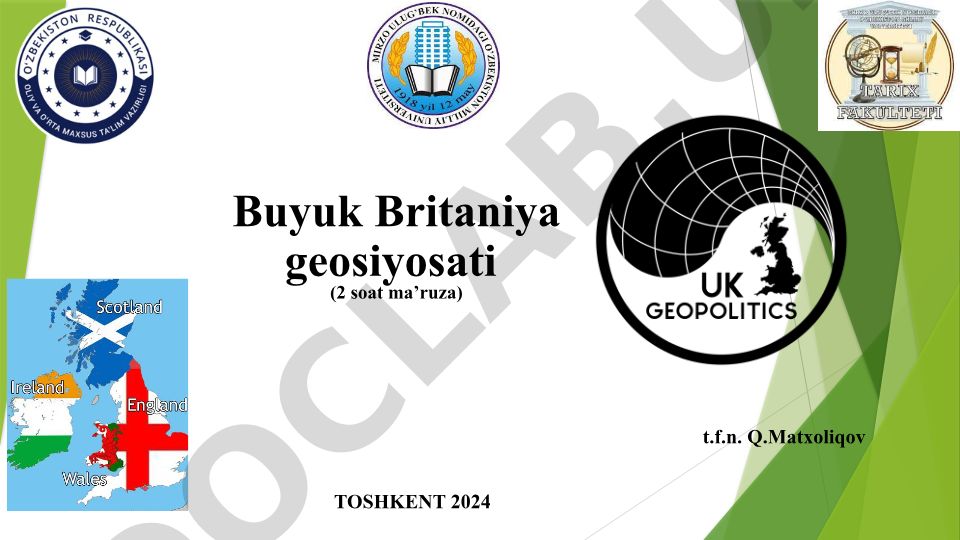 Britaniya geosiyosati va X.Makkinder nazariyasi