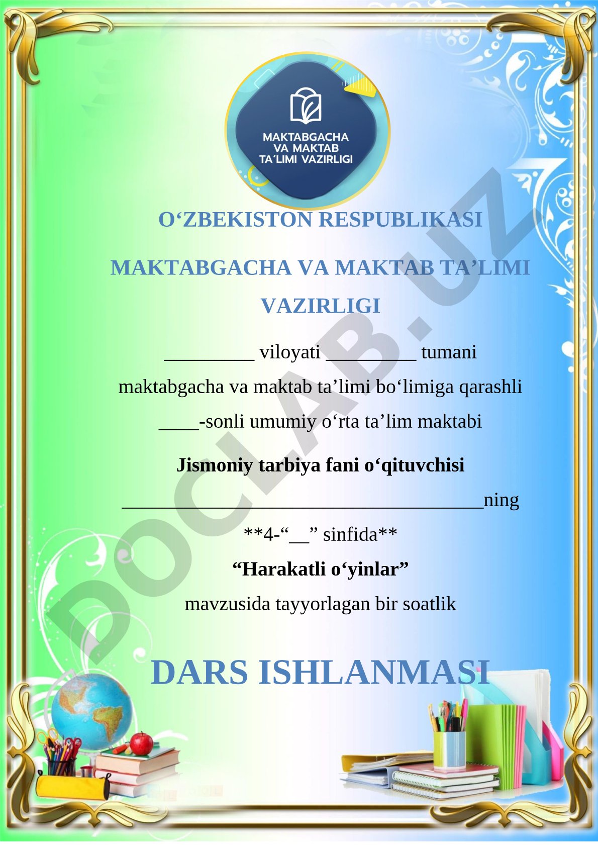 Harakatli o‘yinlar