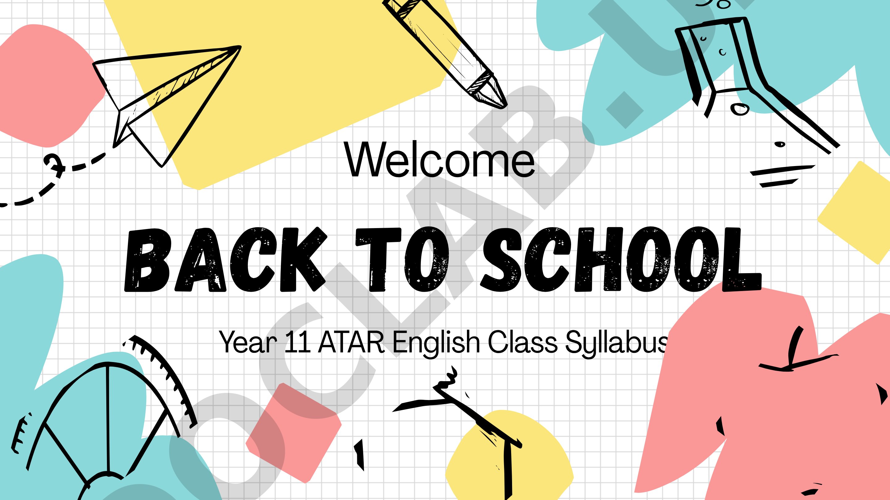 Year 11 ATAR English Course Syllabus