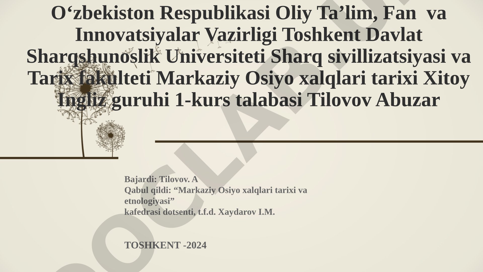 Qashqadaryo viloyatining ijtimoiy-iqtisodiy taraqqiyoti