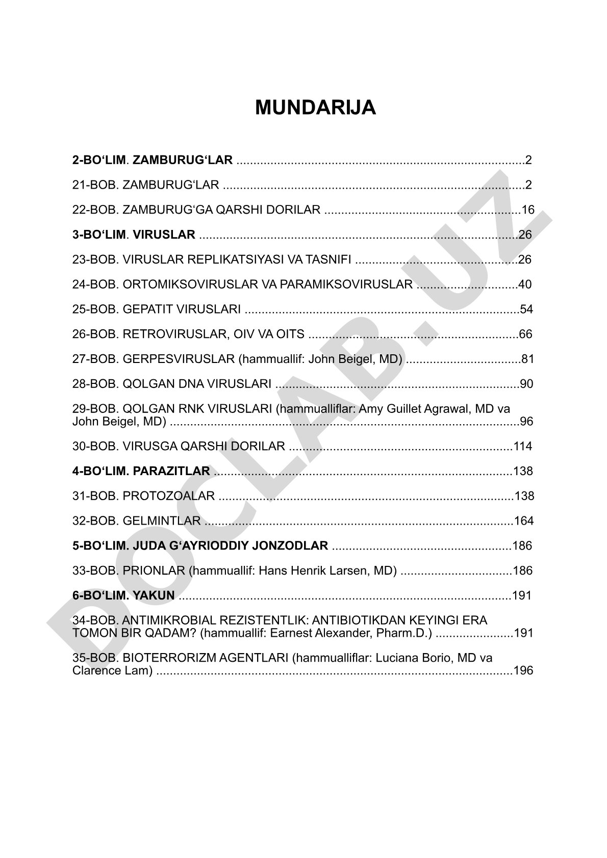 Mikrobiologiya: zamburug'lar va viruslar
