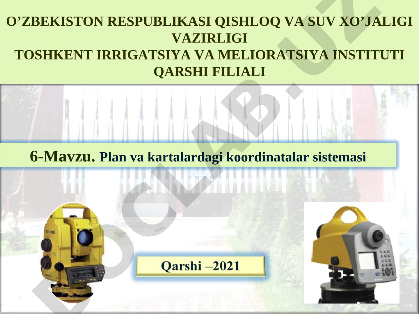Plan va kartalardagi koordinatalar sistemasi