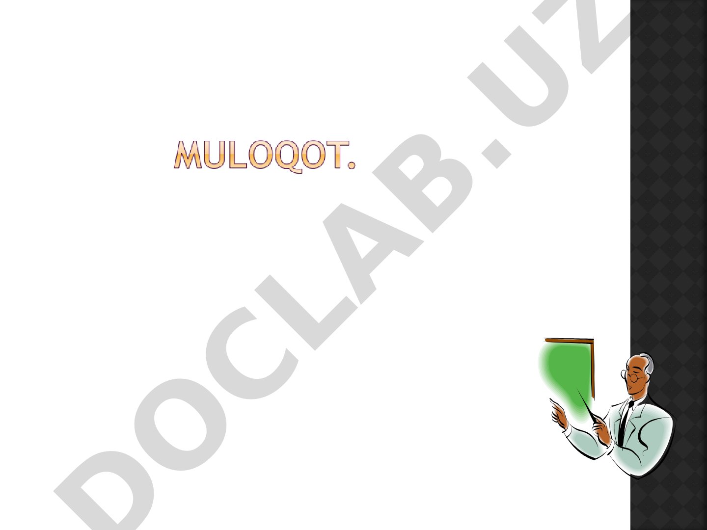 Muloqot to'g'risida umumiy tushuncha va nutq turlari