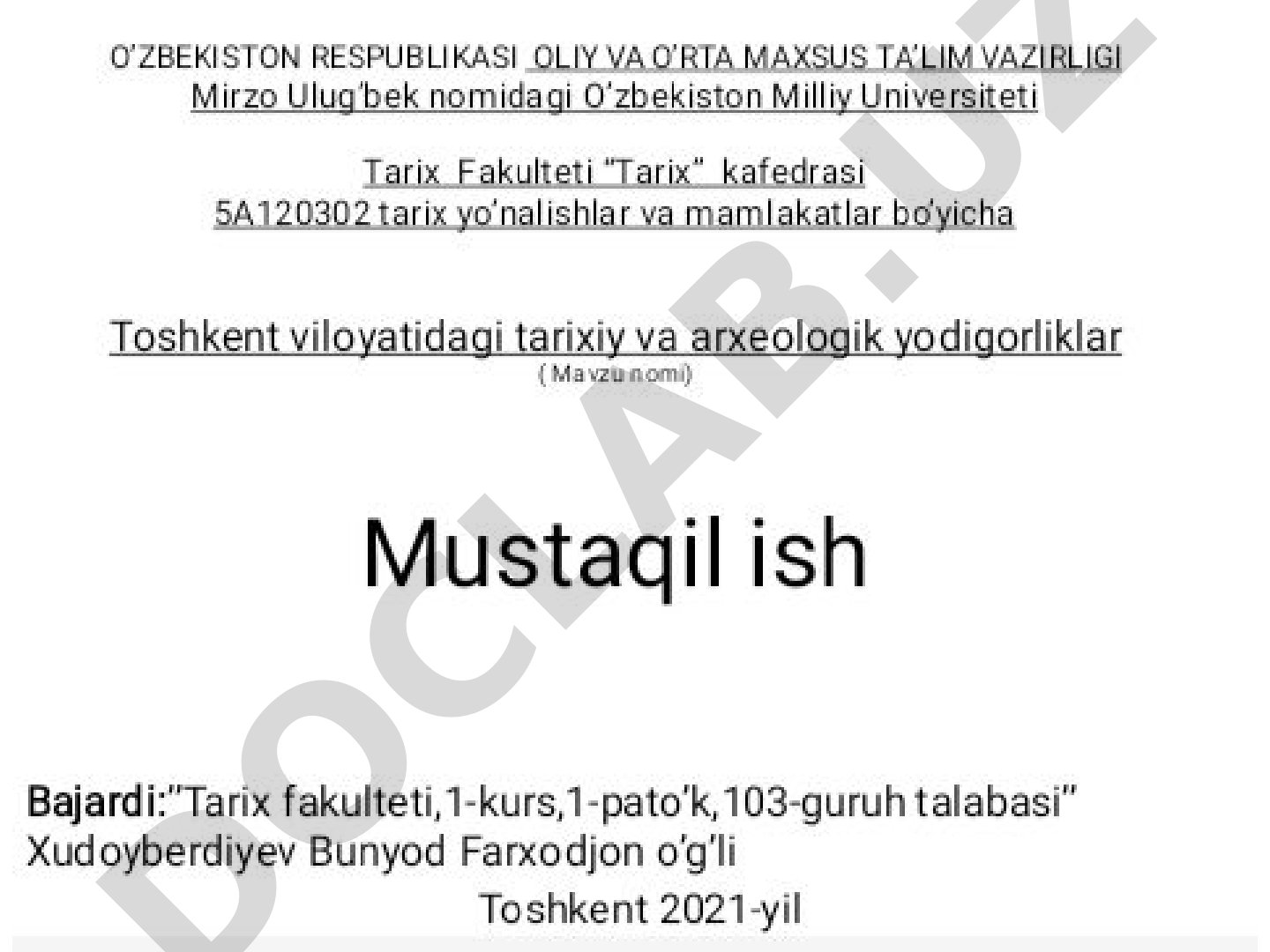 Toshkent viloyatidagi tarixiy va arxeologik yodgorliklar