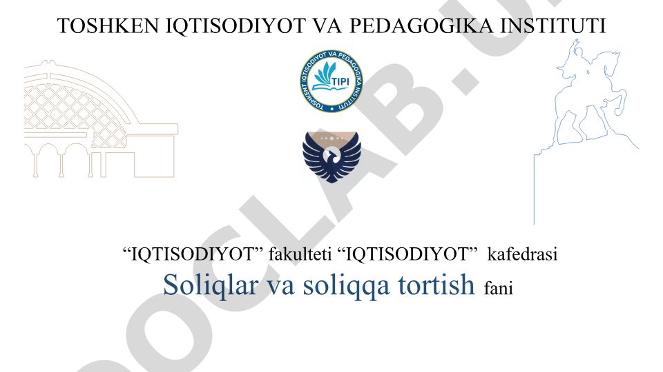 Yig'imlar va aylanmadan olinadigan soliq