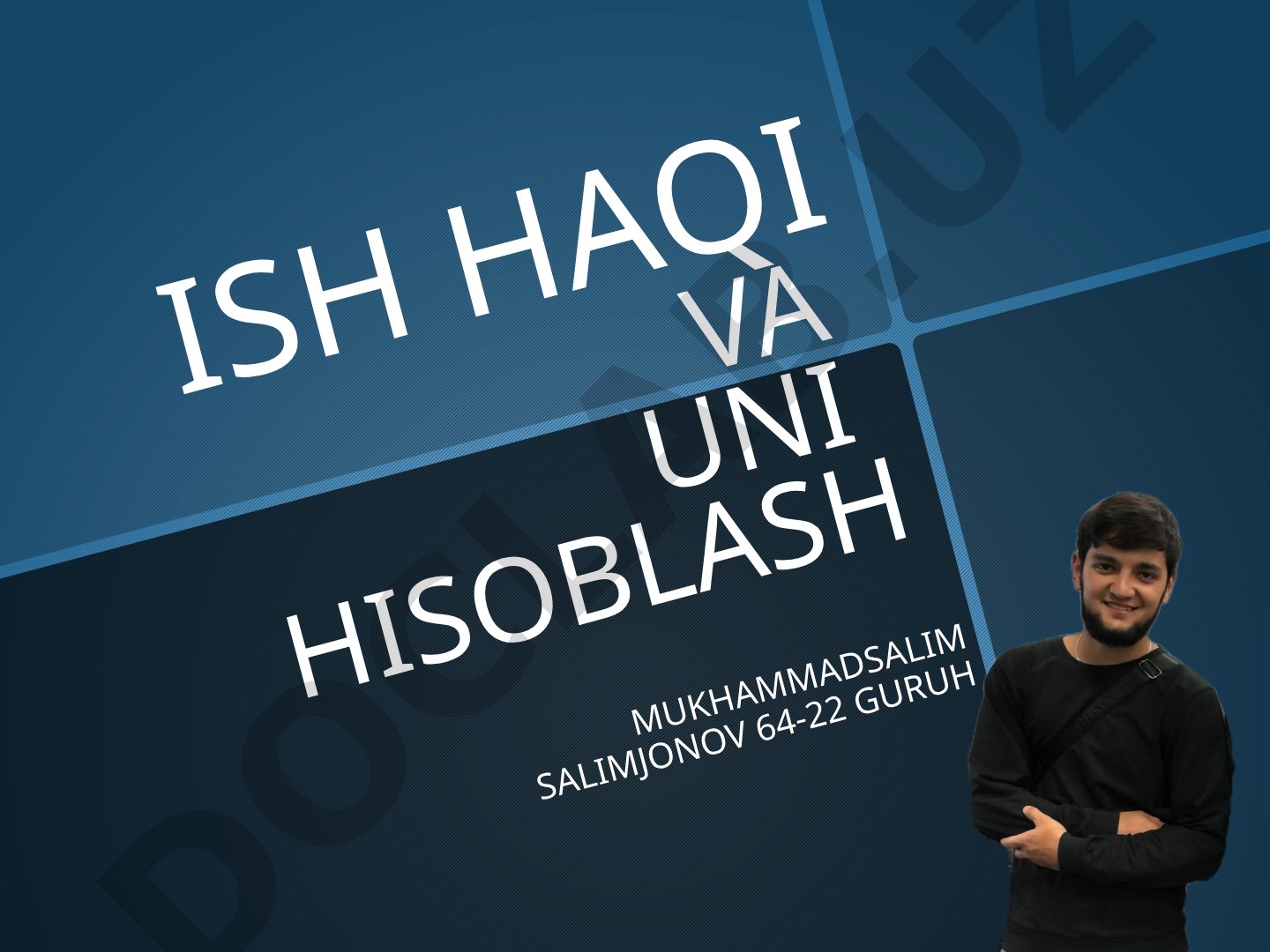 Ish haqi va uni hisoblash