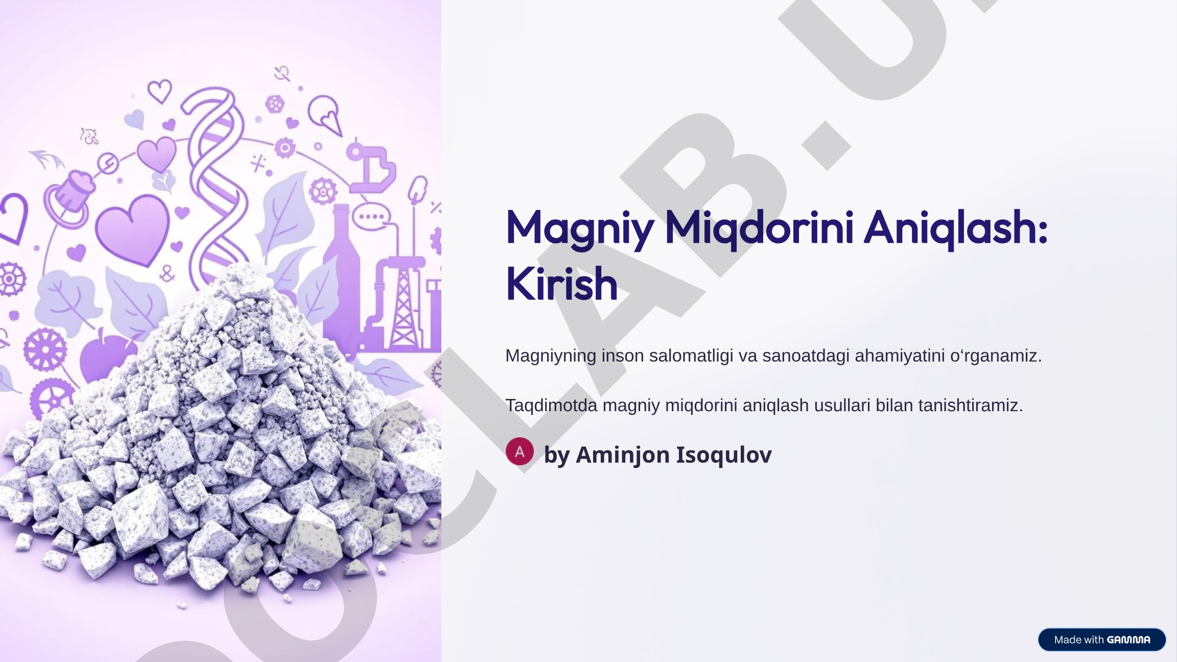 Magniy miqdorini aniqlash usullari