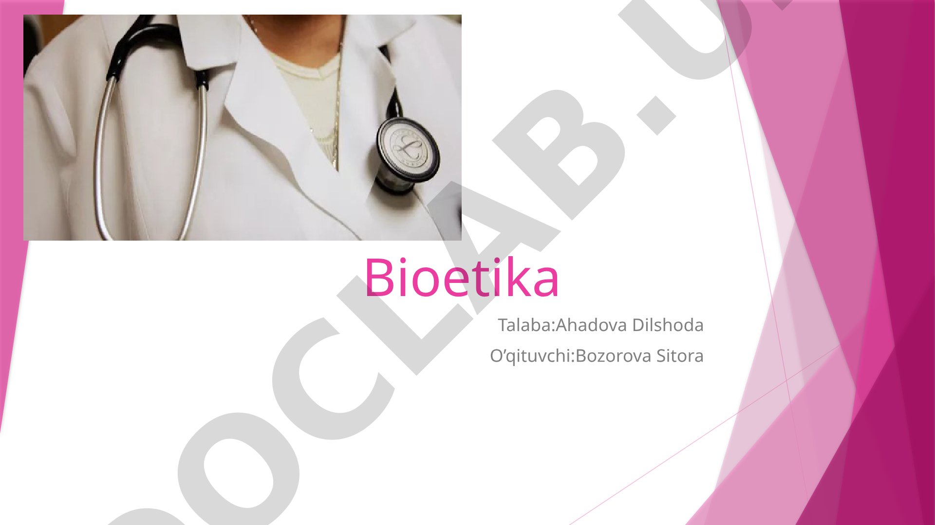 Tibbiy faoliyatda vrach xatosi, baxtsiz hodisalar va yadrogeniya tushunchasi