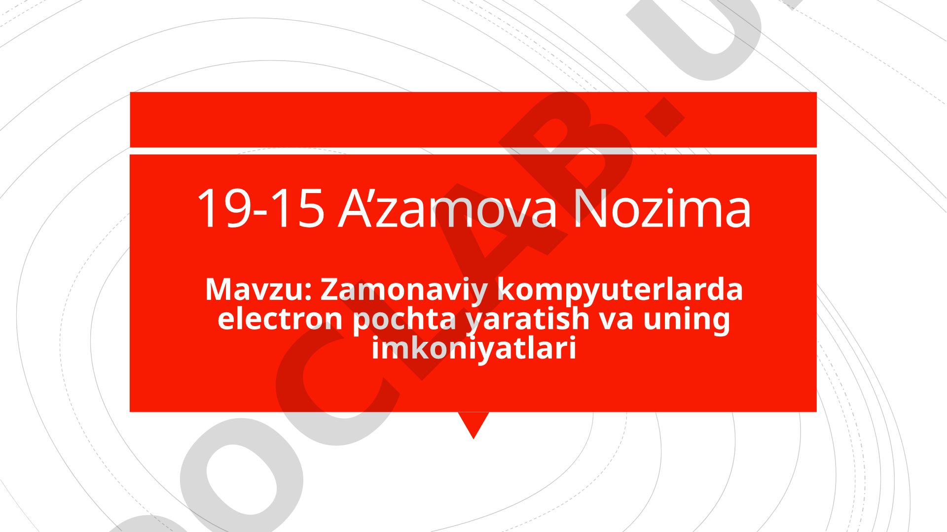 Zamonaviy kompyuterlarda electron pochta yaratish va uning imkoniyatlari