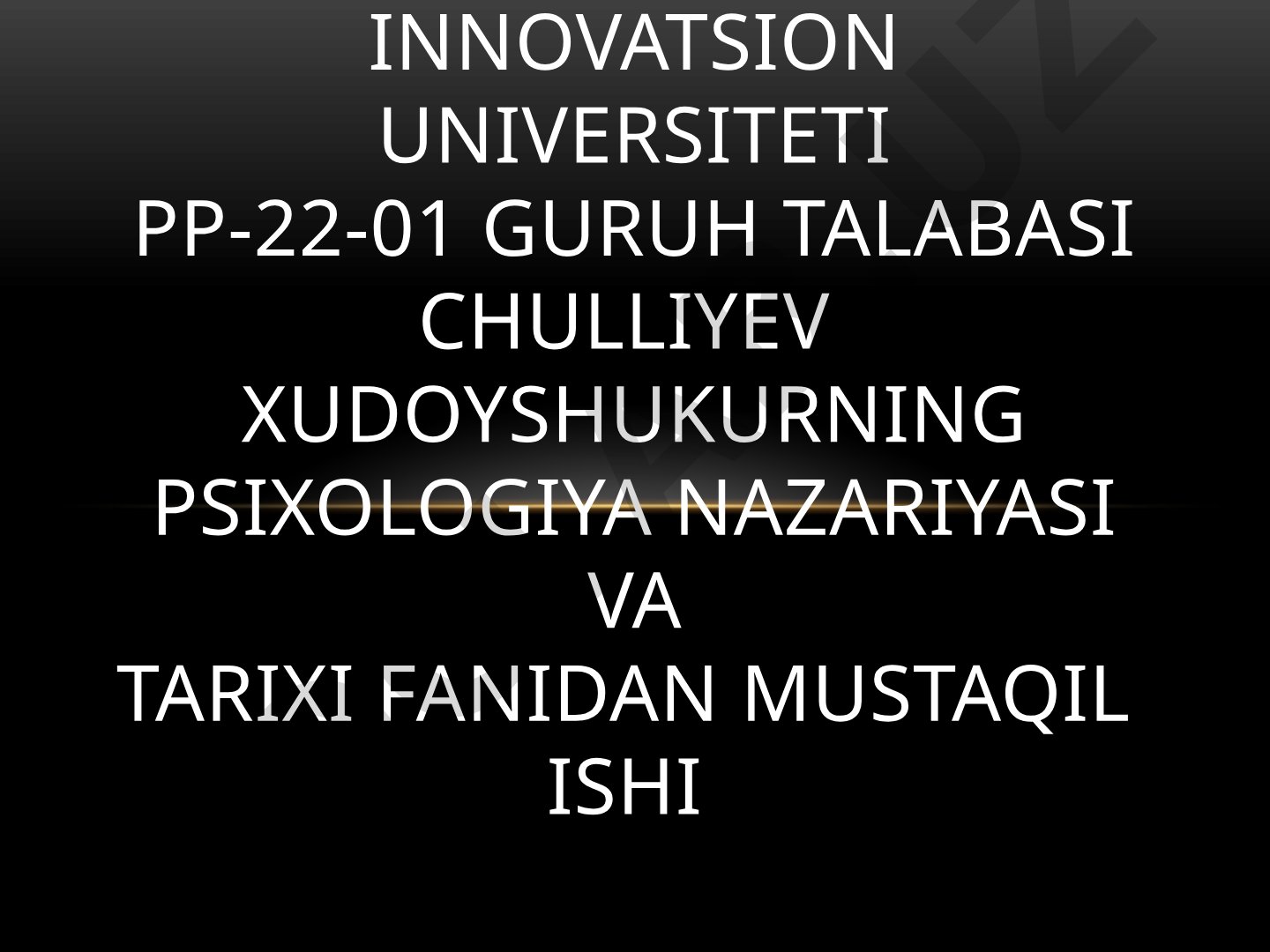 O'rta asrlarda psixologiyaning umumiy tavsifi