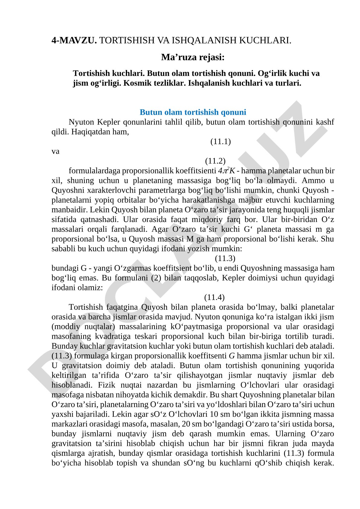 Tortishish va ishqalanish kuchlari