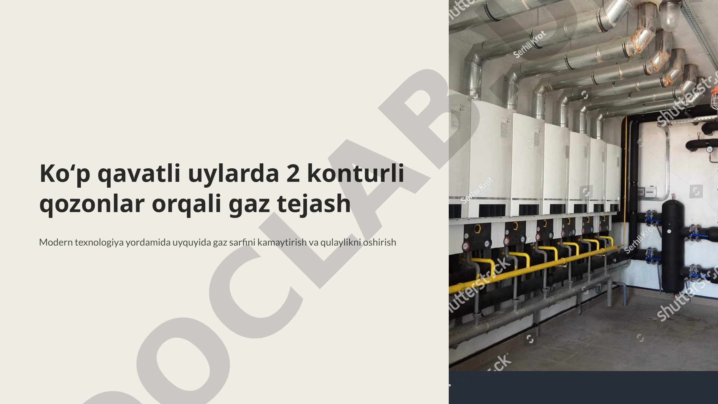 Koʻp qavatli uylarda 2 konturli qozonlar orqali gaz tejash