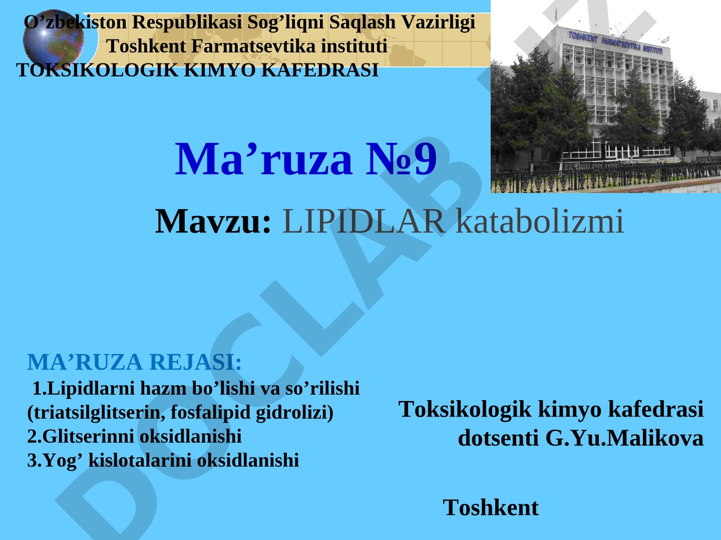 Lipidlar katabolizmi