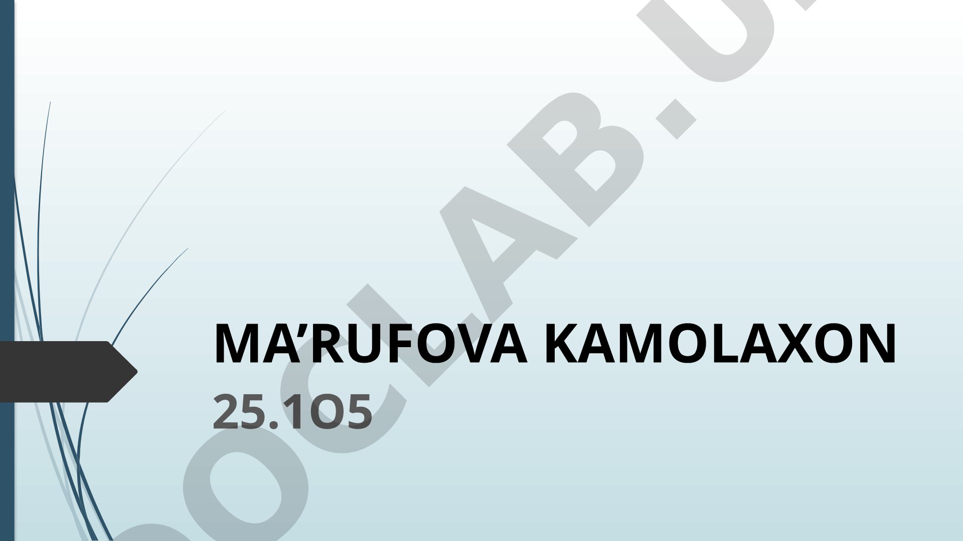 Axborot, axborot xavfsizligi va ofis dasturlari bo'yicha test savollari
