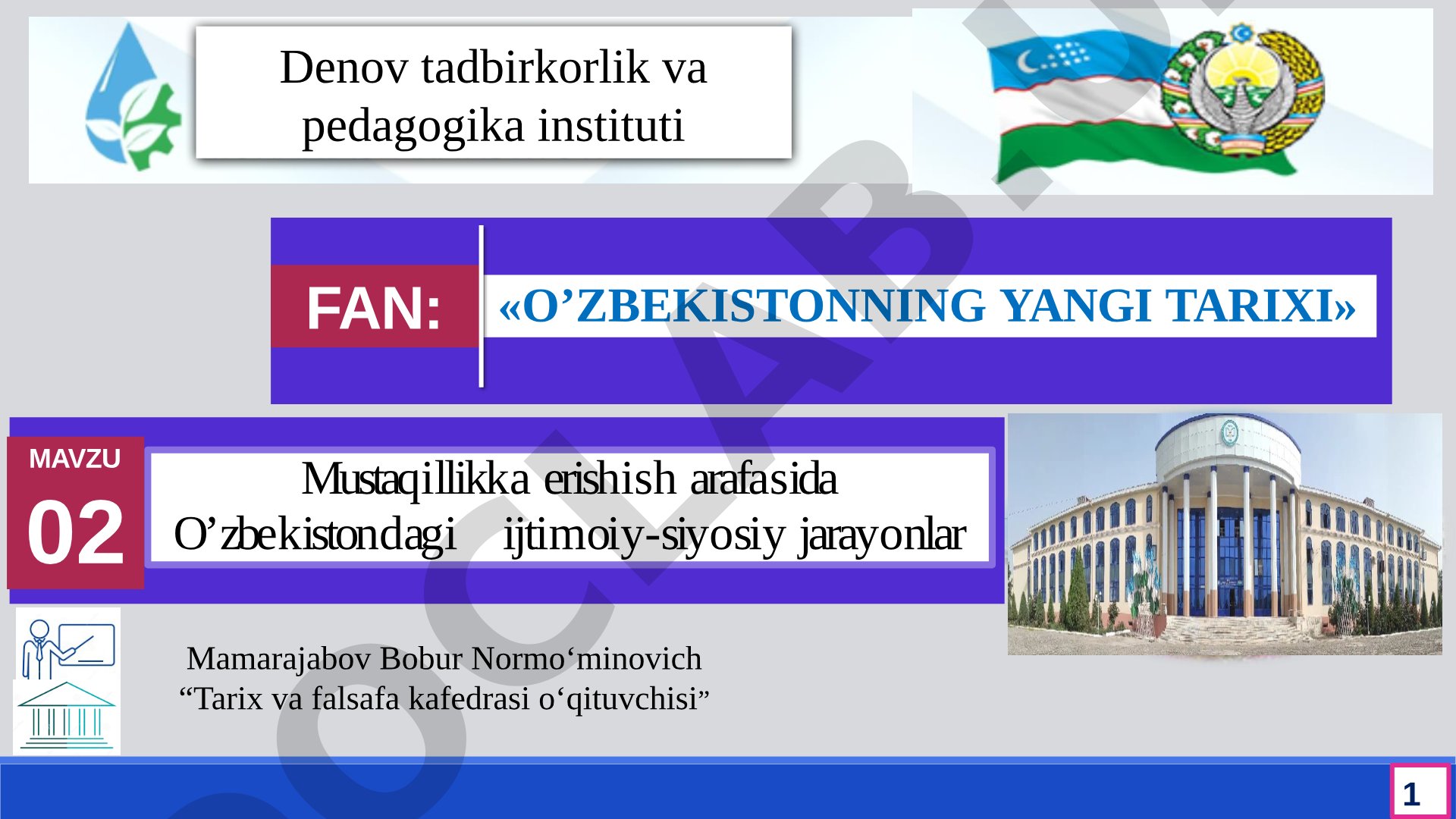 Mustaqillikka erishish arafasida O’zbekistondagi ijtimoiy-siyosiy jarayonlar