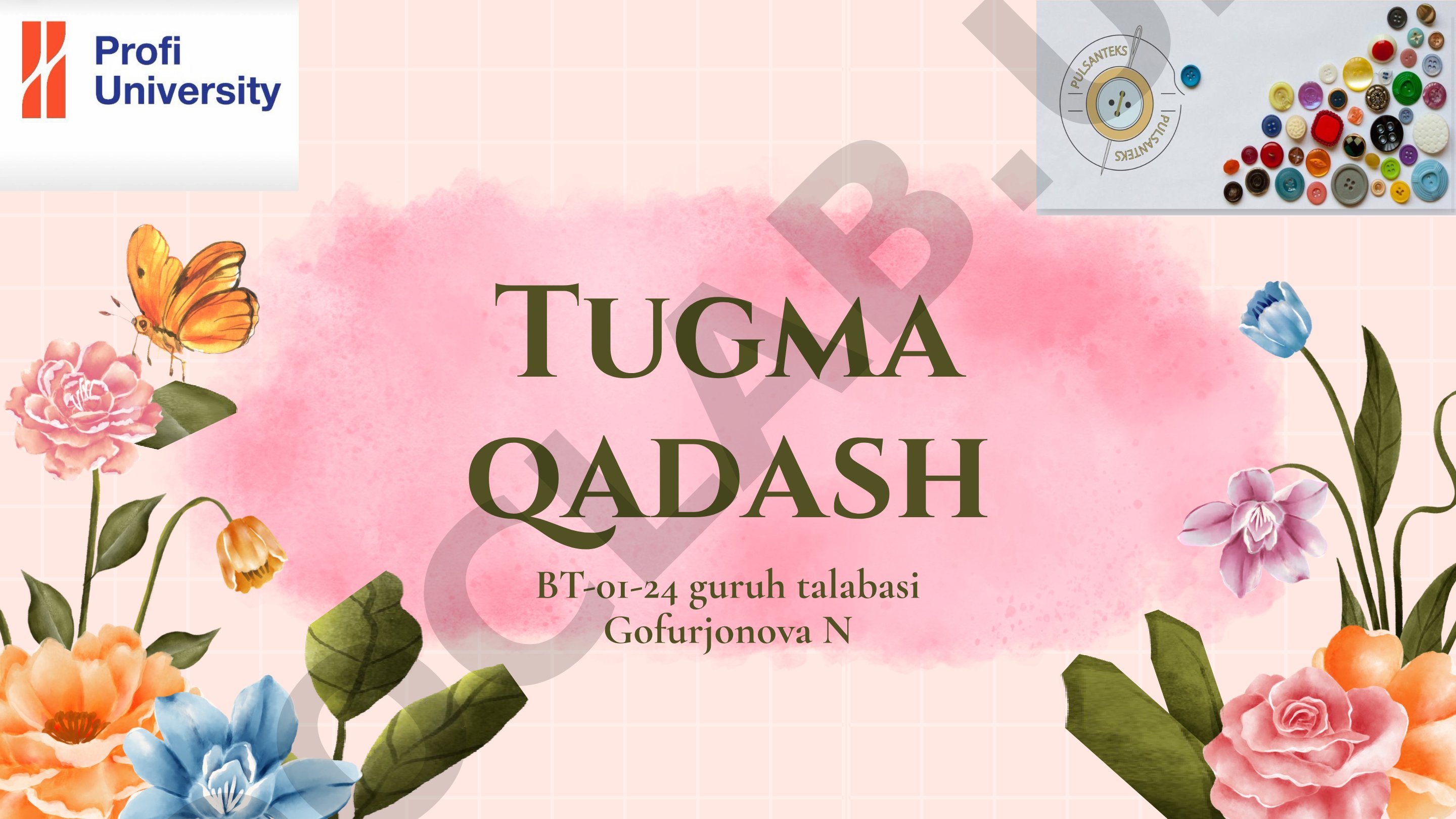 Tugma qadash texnologiyasi