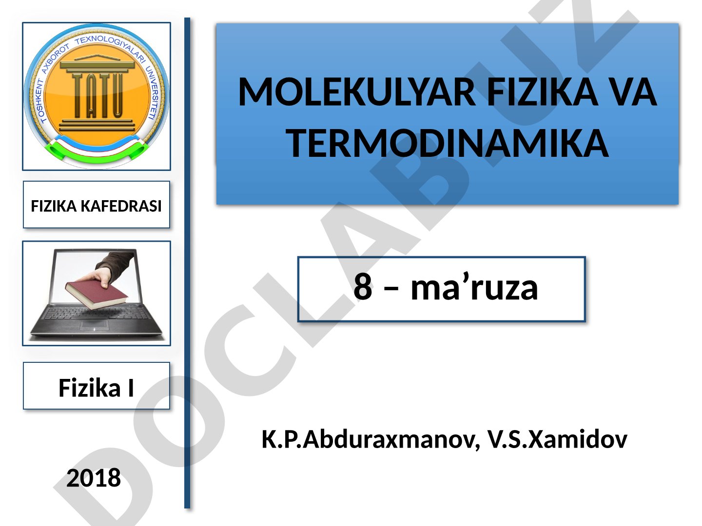 Termodinamikaning birinchi qonuni