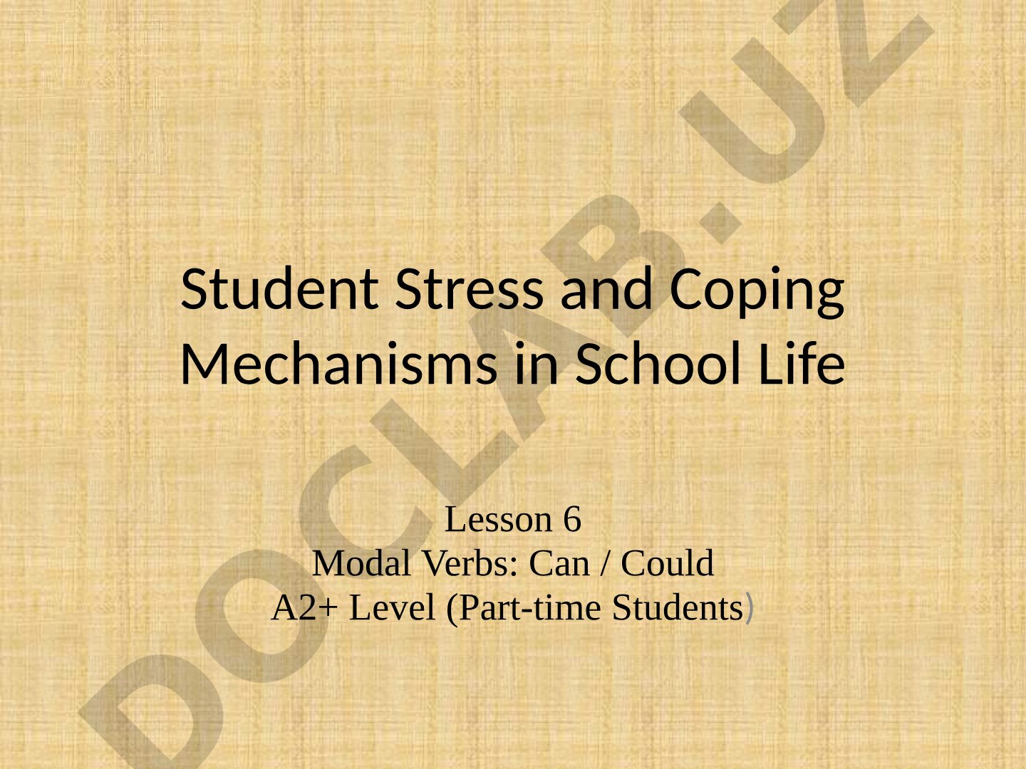 Student Stress and Coping Mechanisms in School Life