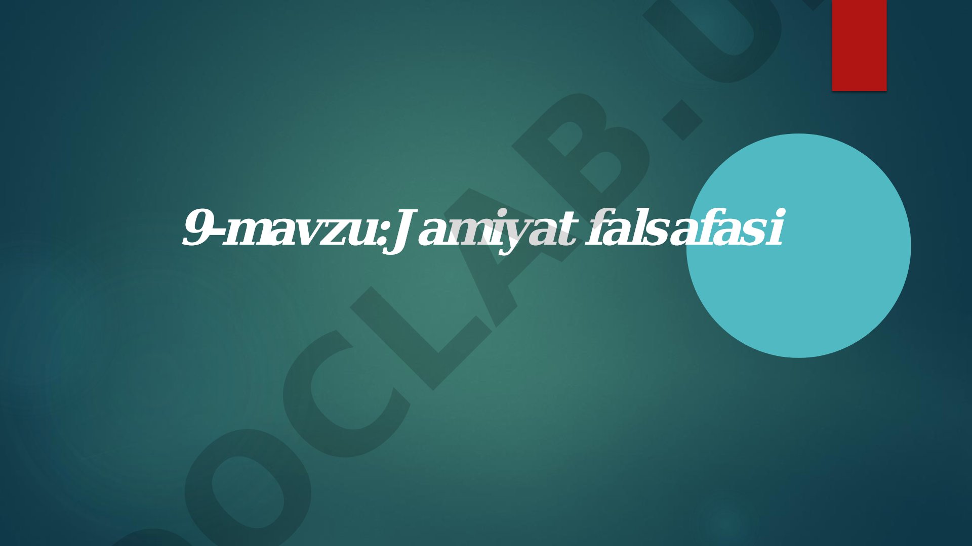 Jamiyat falsafasi