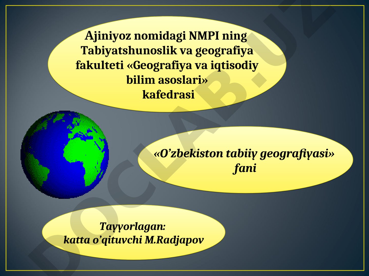 O'zbekistonning iqlimi va iqlim resurslari