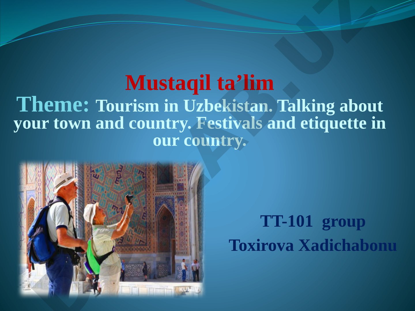 Tourism in Uzbekistan