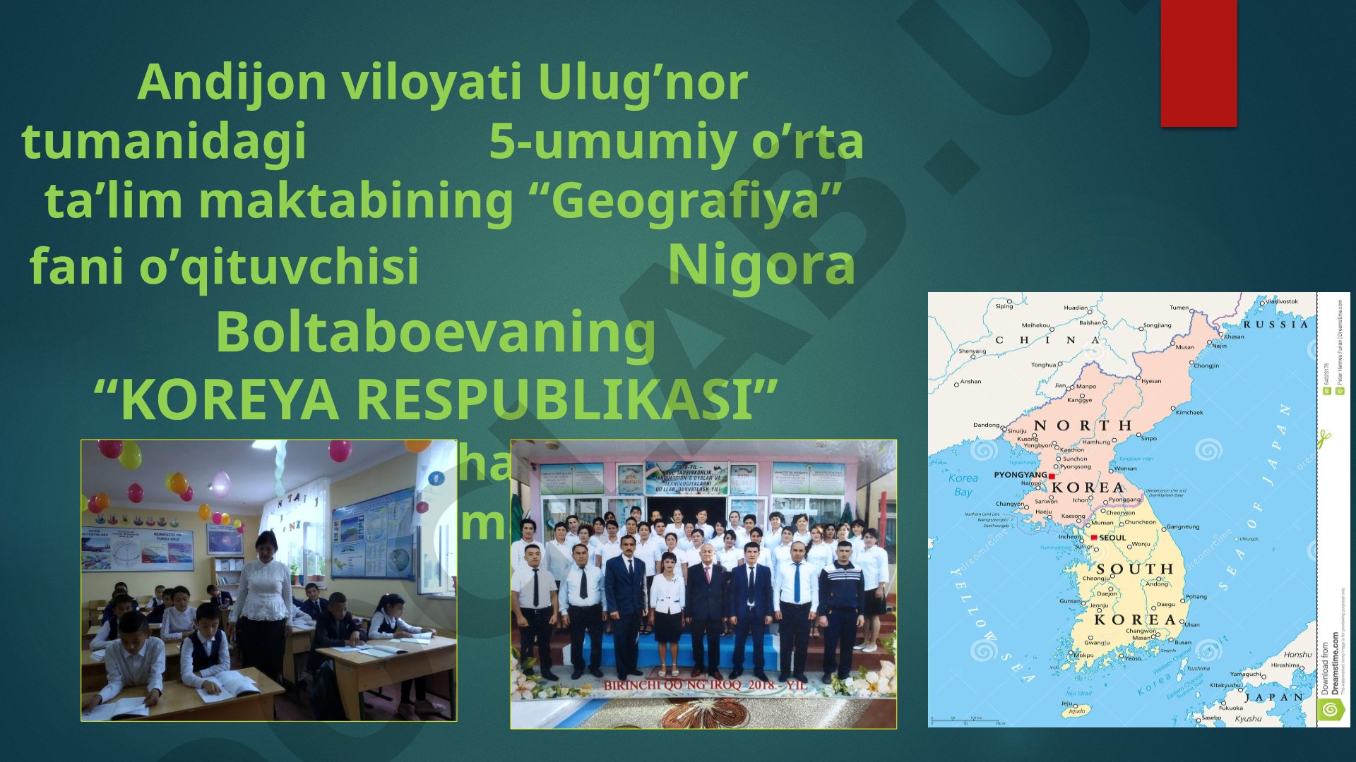 Geografik o'rni, tabiiy sharoiti, aholisi, sanoati va transporti haqida