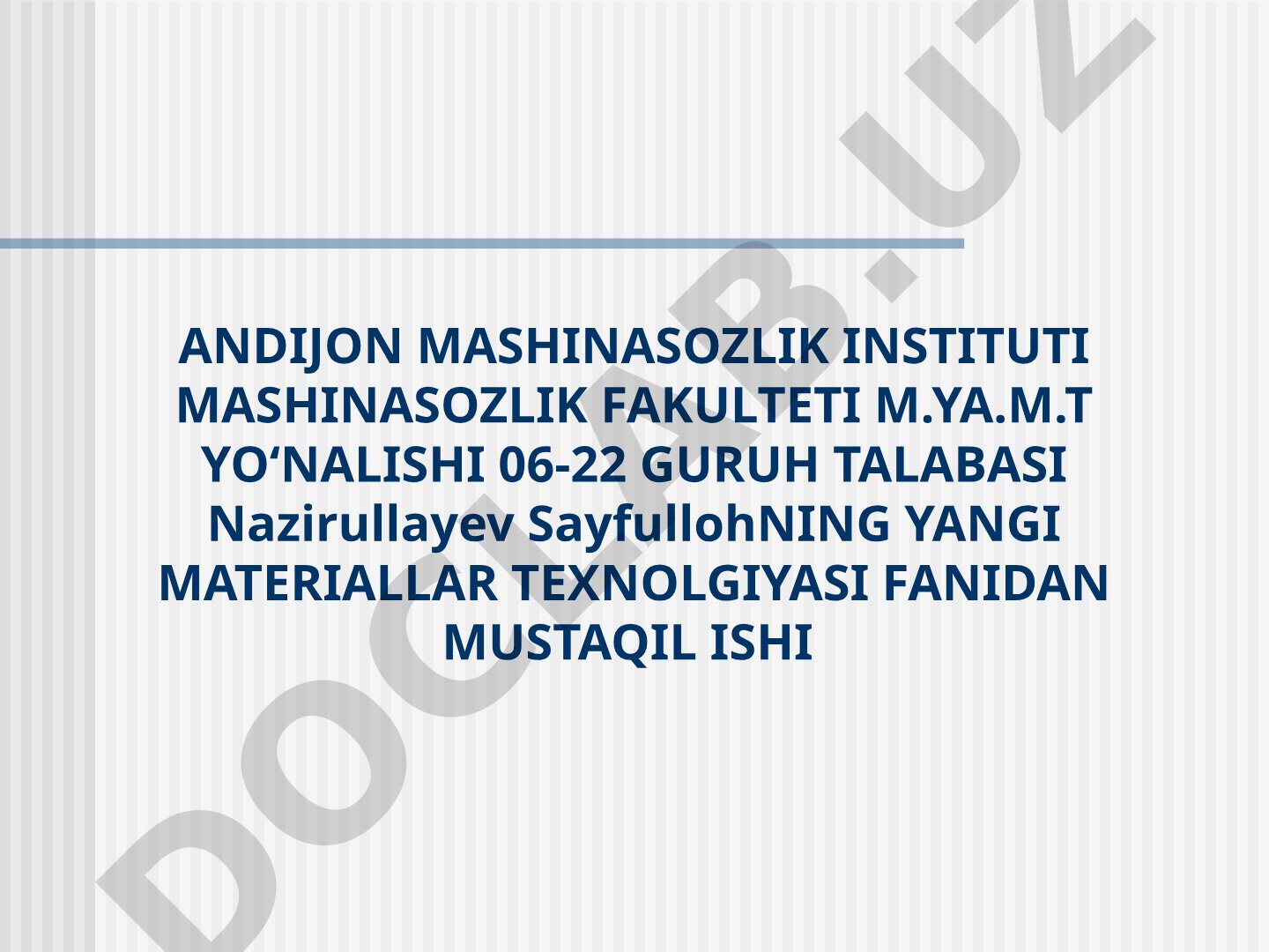 Kukun metallurgiyasi, kukun materiallari turlari va g'ovak materiallar xususiyatlari