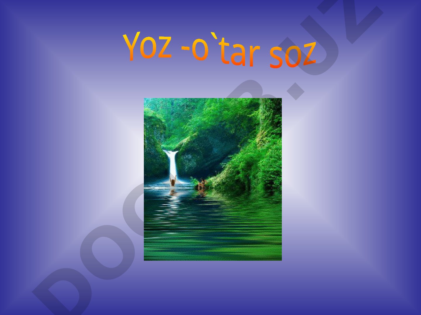 Yoz fasli haqida dars ishlanmasi