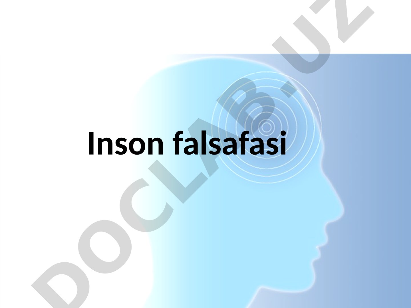 Falsafiy antropologiya asoslari