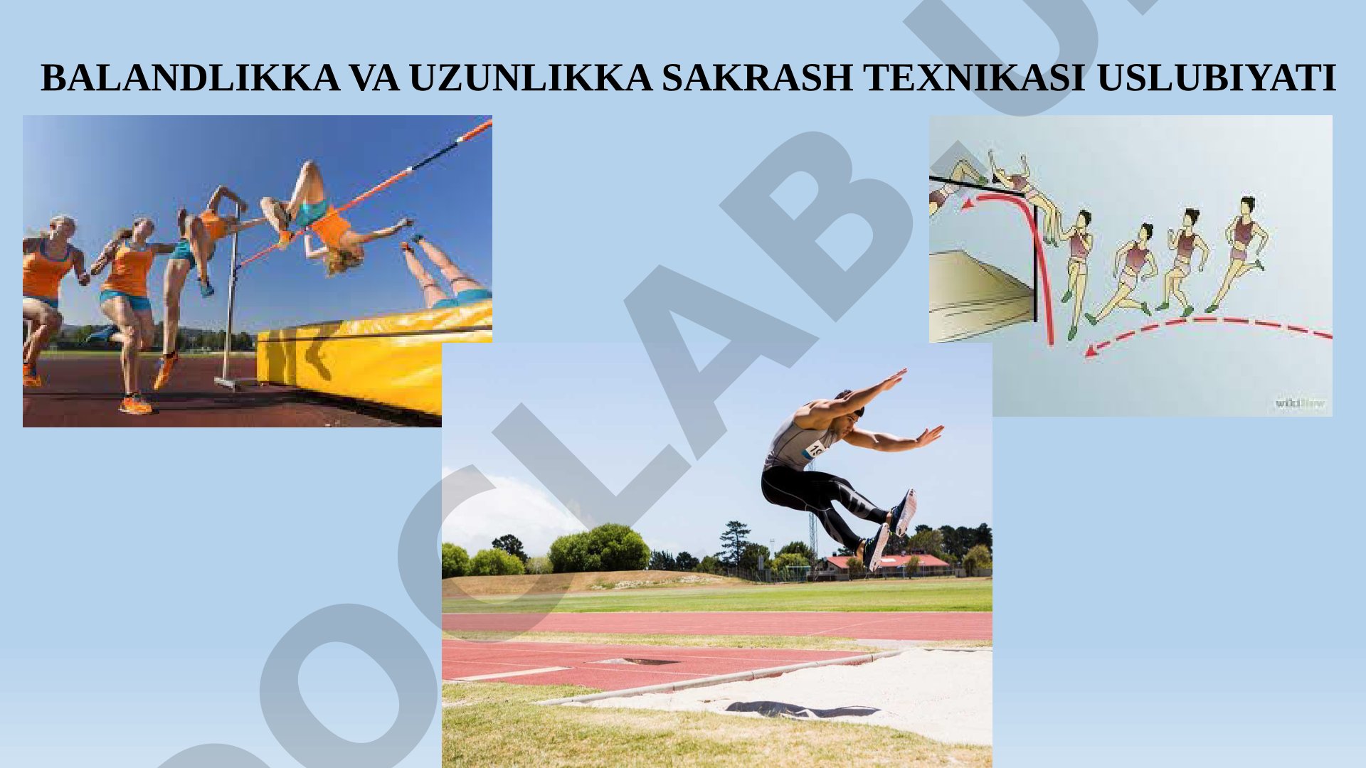 Balandlikka va uzunlikka sakrash texnikasi uslubiyati