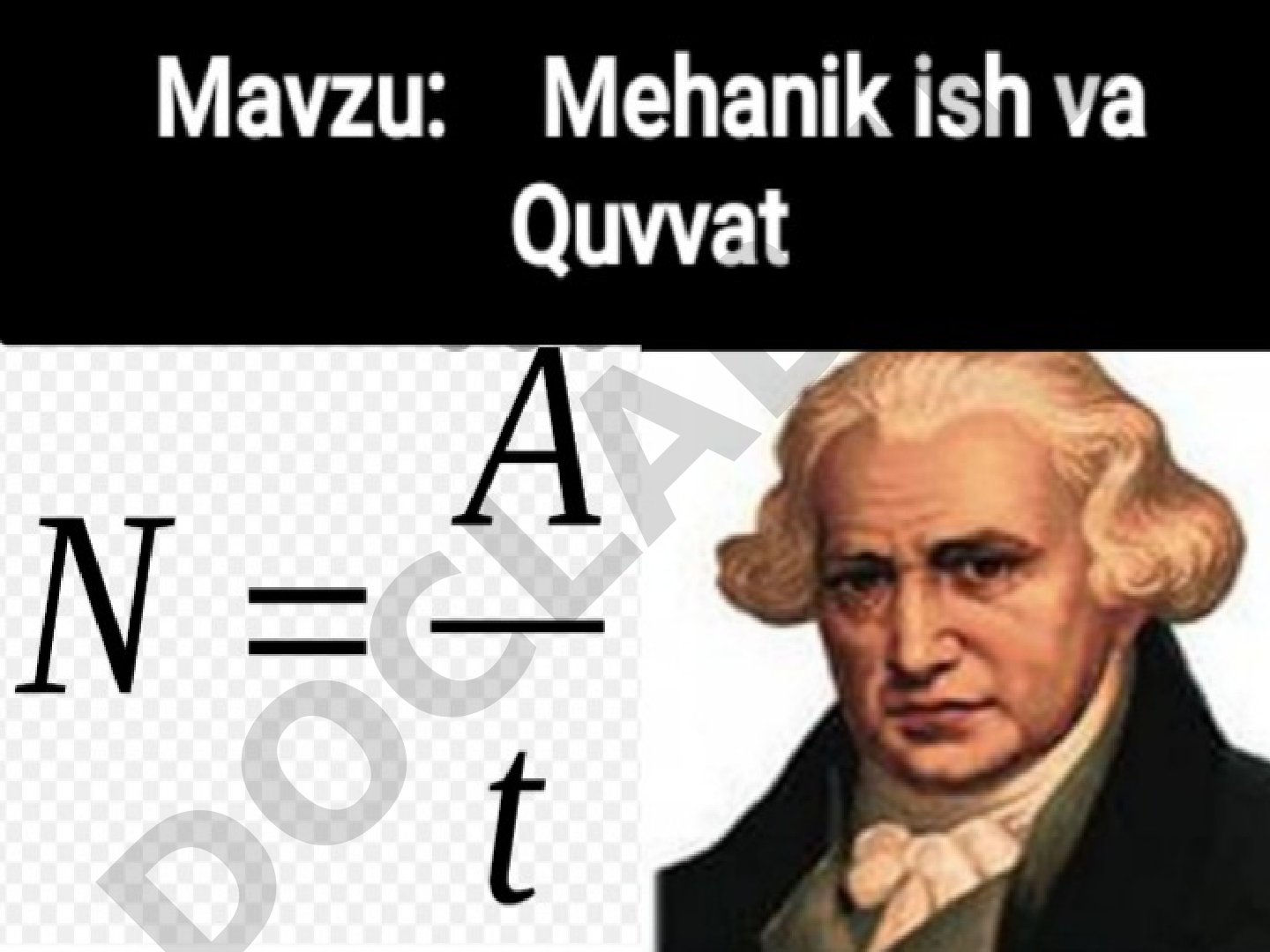 Fizik kattaliklardan formulalar va energiya turlari