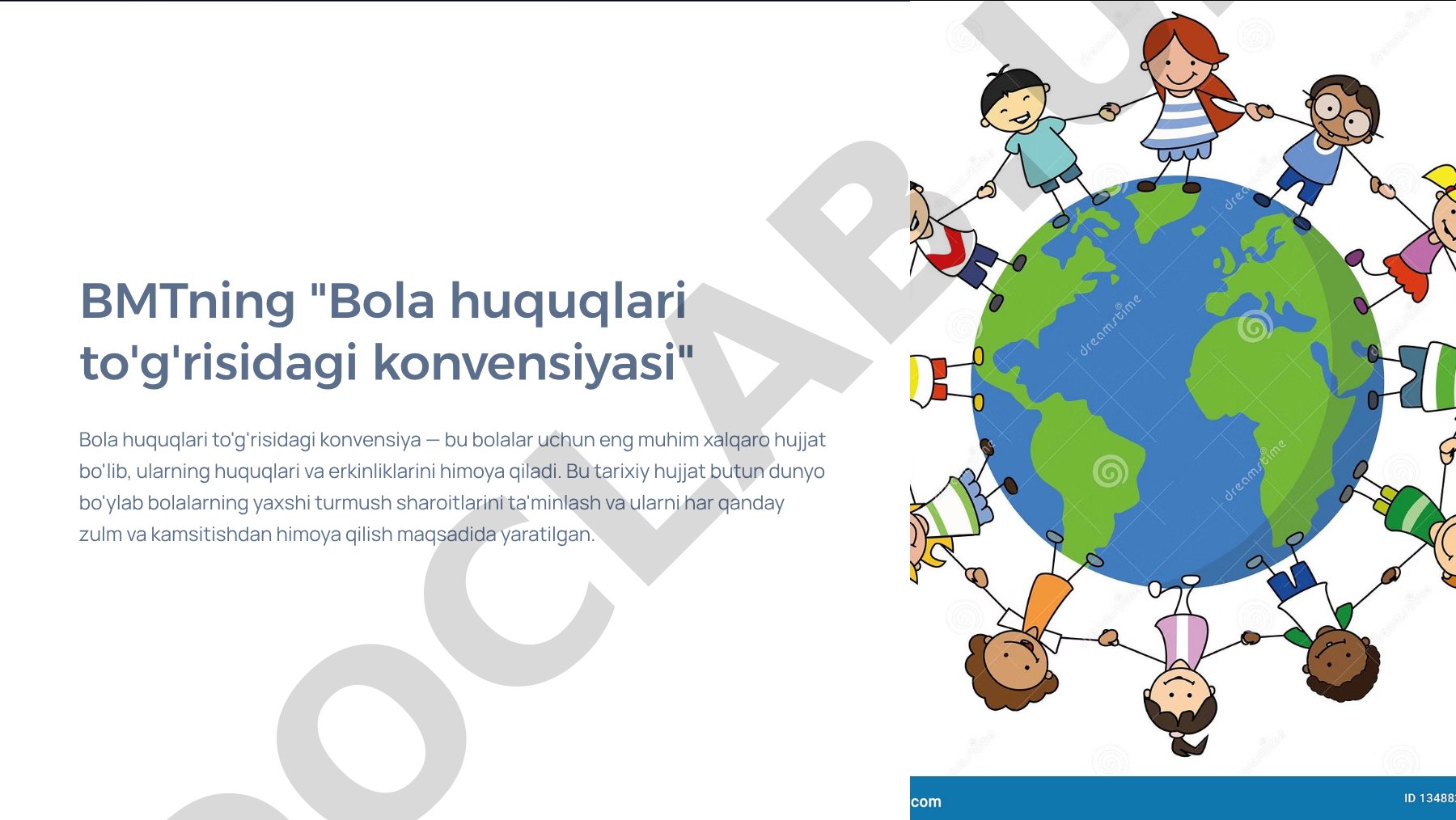 BMTning Bola huquqlari to'g'risidagi konvensiyasi