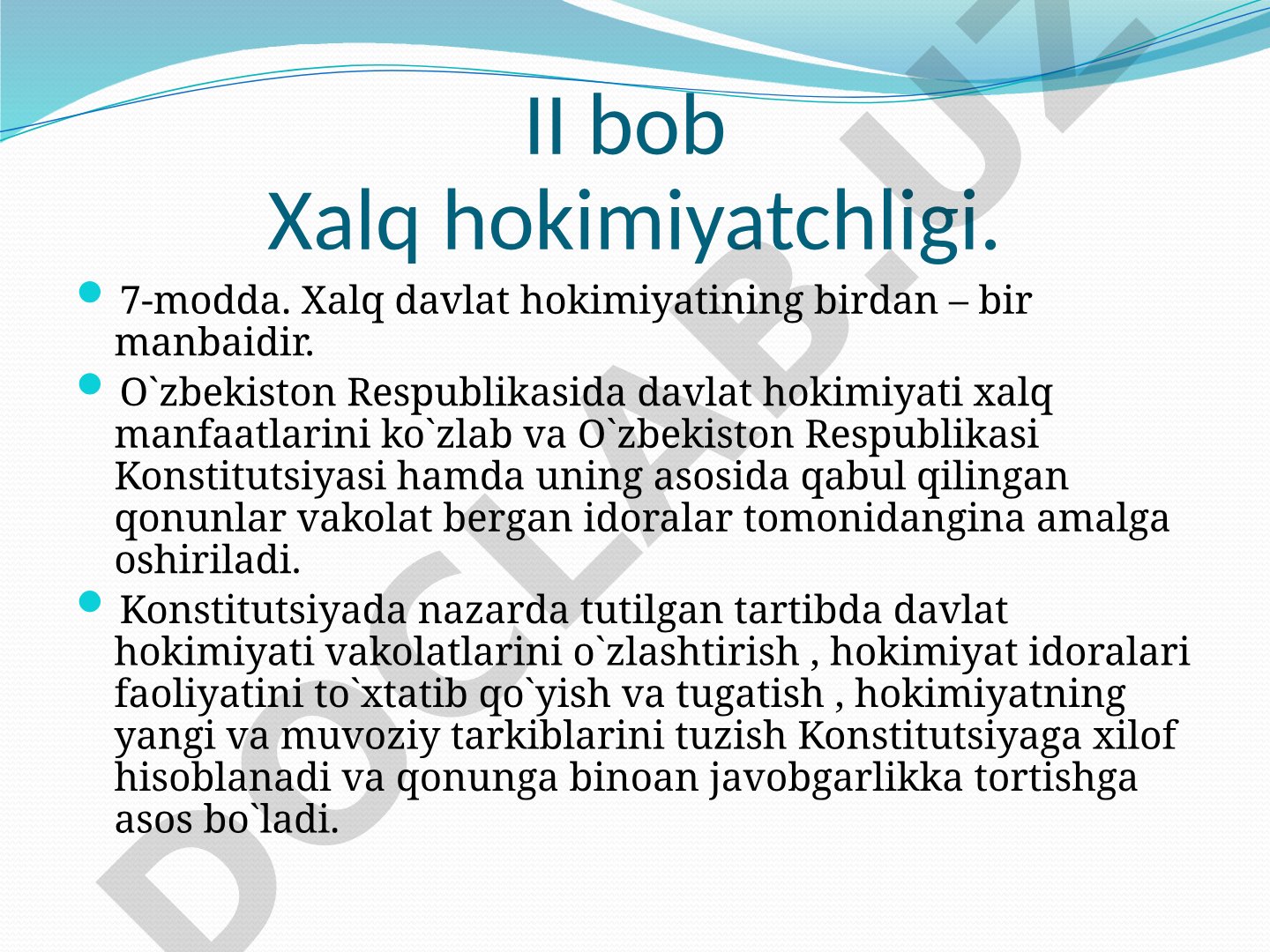 Konstitutsiyani o'rganamiz