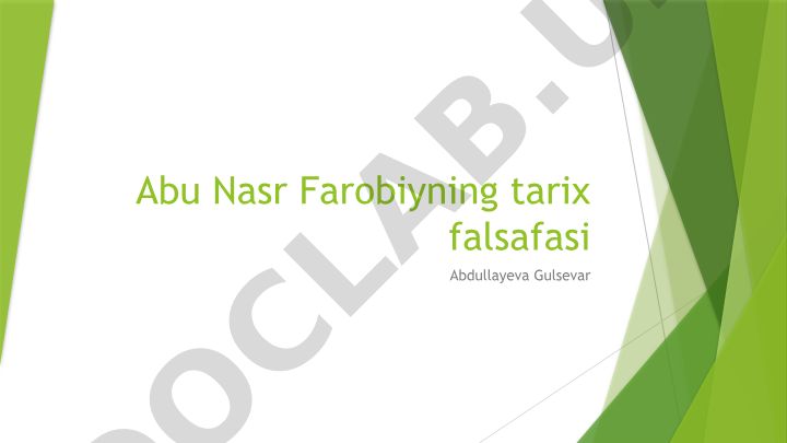 Abu Nasr Farobiyning tarix falsafasida inson va ijtimoiyat roli