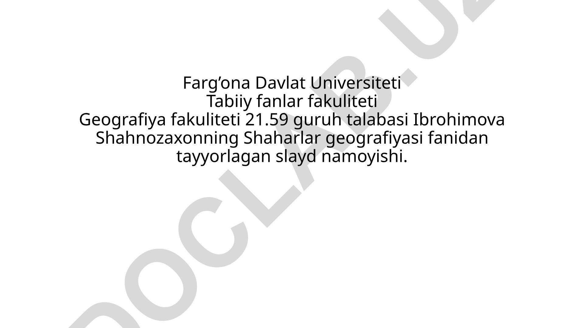 Viloyat markazlarining rivojlanish xususiyatlari