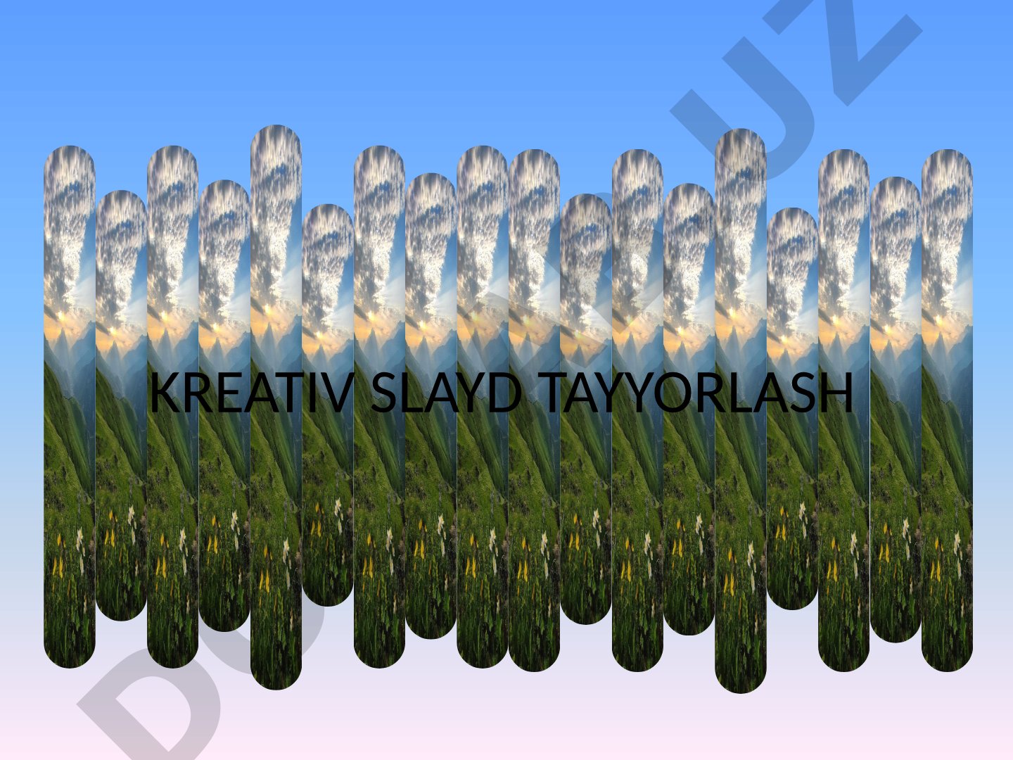 Kreativ slayd tayyorlash haqida taqdimot