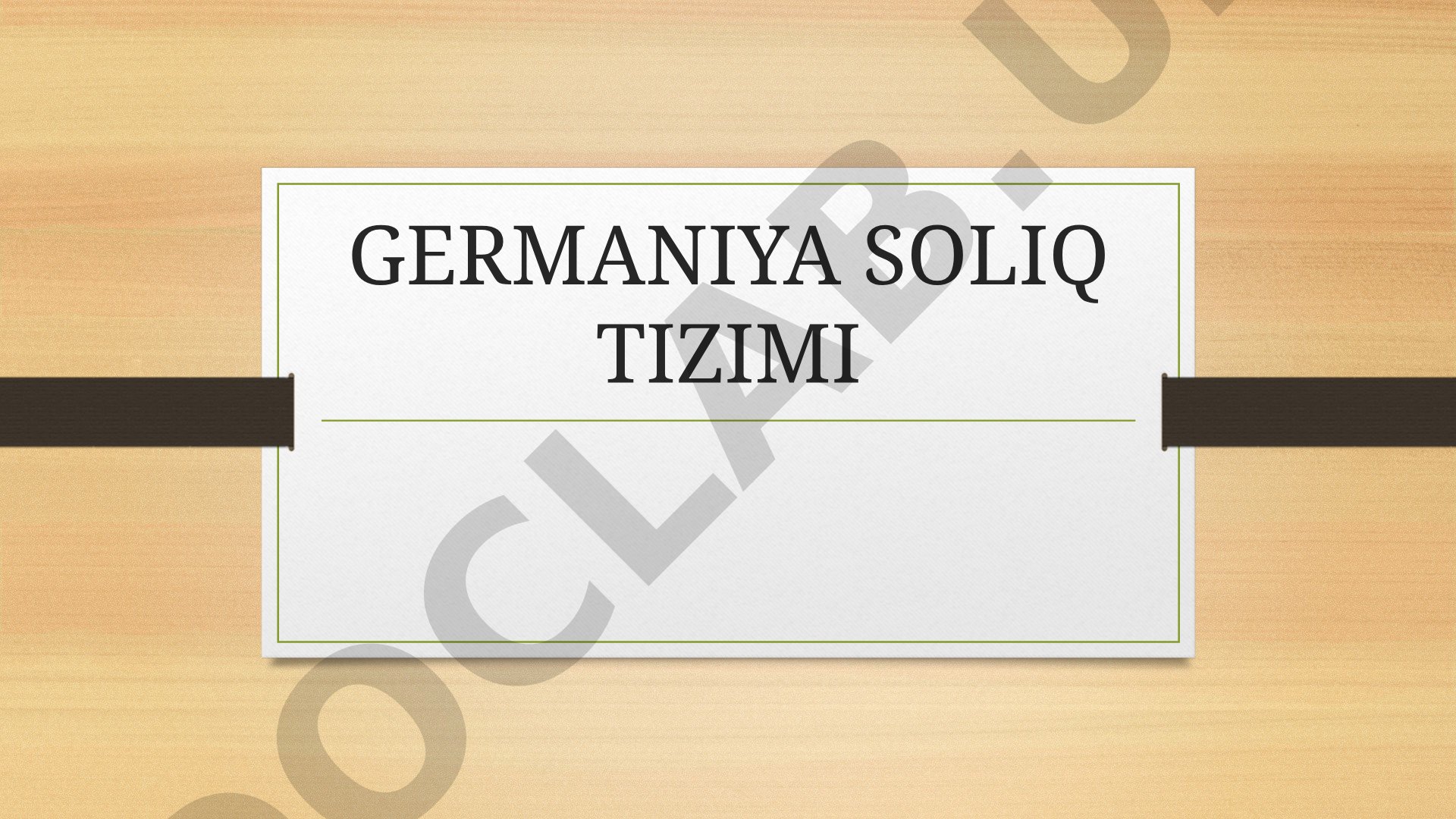 Germaniya soliq tizimi