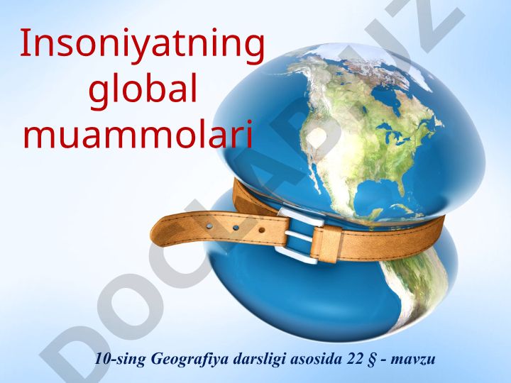 Insoniyatning global muammolari